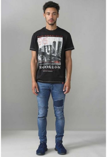 D555 Cain T-shirt Black - Herren-T-Shirts - Herren-T-Shirts in großen Größen
