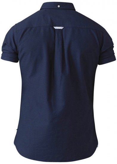D555 Norman Short Sleeve Oxford Shirt Navy - Herrenhemden - Herrenhemden in großen Größen