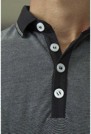 D555 Cecil Polo Black - Polo-shirts für herren - Polo-Shirts für Herren in großen Größen