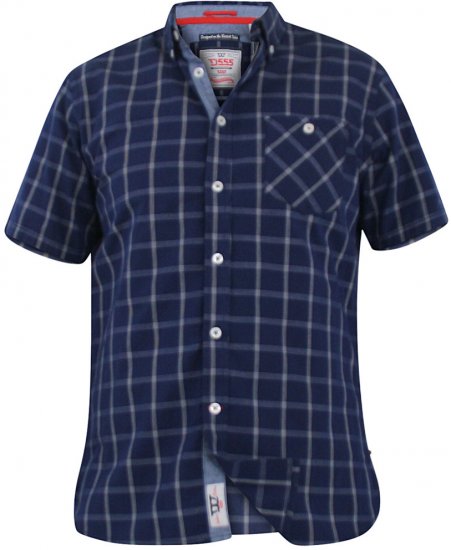 D555 Liberty Short Sleeve Shirt & T-shirt Combo - Herrenhemden - Herrenhemden in großen Größen