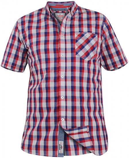 D555 Hadwin Short Sleeve Shirt & T-shirt Combo - Herrenhemden - Herrenhemden in großen Größen