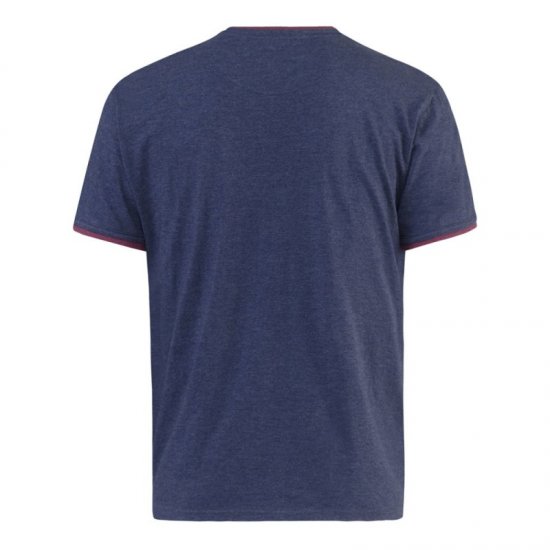 D555 Nelly T-shirt Denim Blue - Herren-T-Shirts - Herren-T-Shirts in großen Größen
