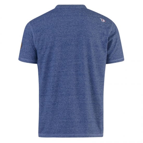 D555 Daniel Grandad T-shirt Denim - Herren-T-Shirts - Herren-T-Shirts in großen Größen