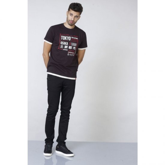 D555 Merlin T-shirt Black - Herren-T-Shirts - Herren-T-Shirts in großen Größen