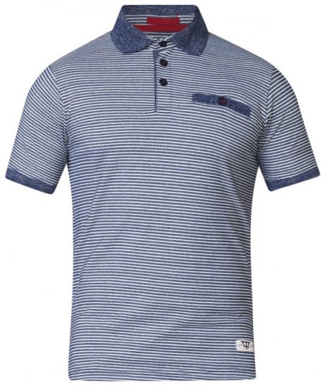 D555 Tyrone Polo Blue - Polo-shirts für herren - Polo-Shirts für Herren in großen Größen
