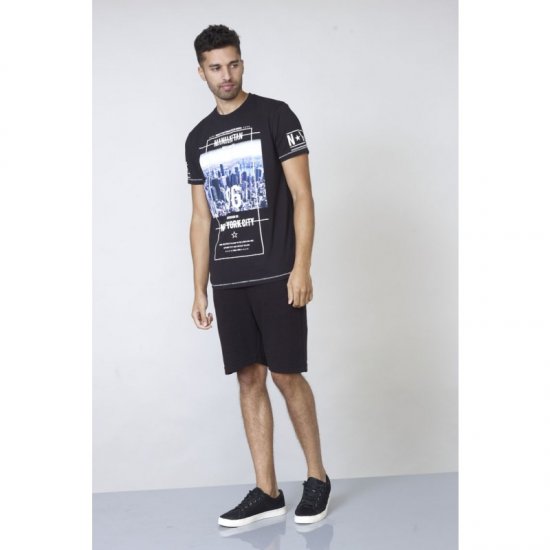 D555 Ethan T-shirt Black - Herren-T-Shirts - Herren-T-Shirts in großen Größen