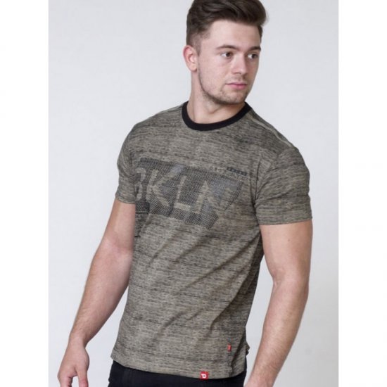 D555 NewYork Brooklyn T-shirt Khaki - Herren-T-Shirts - Herren-T-Shirts in großen Größen