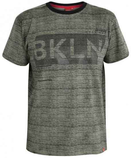 D555 NewYork Brooklyn T-shirt Khaki - Herren-T-Shirts - Herren-T-Shirts in großen Größen