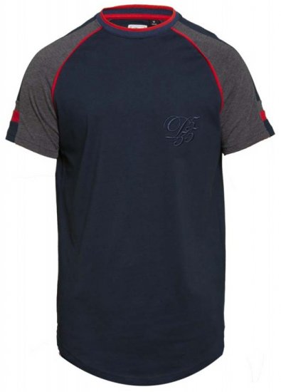 D555 Brendon T-shirt Navy - Herren-T-Shirts - Herren-T-Shirts in großen Größen