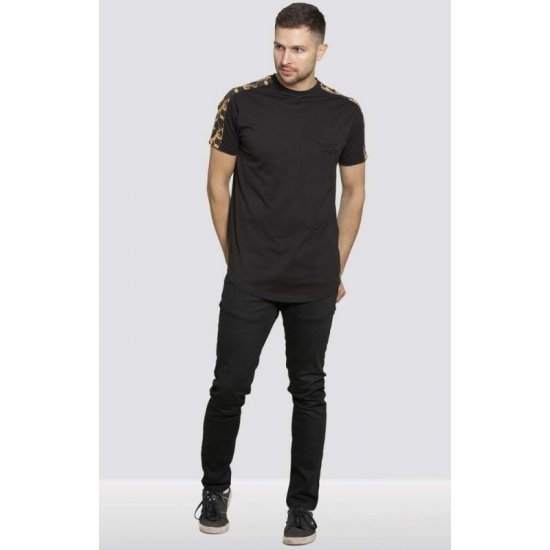 D555 Damien Couture T-shirt Black - Herren-T-Shirts - Herren-T-Shirts in großen Größen