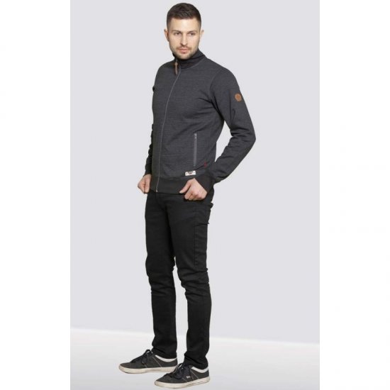 D555 Buxton Full Zip Sweatshirt Black - Herren-sweater und -hoodies - Herren-Sweater und -Hoodies in großen Größen