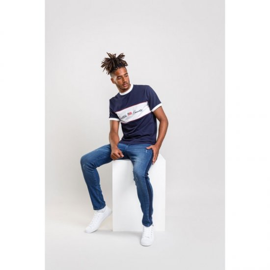 D555 Cullen T-shirt Navy - Herren-T-Shirts - Herren-T-Shirts in großen Größen