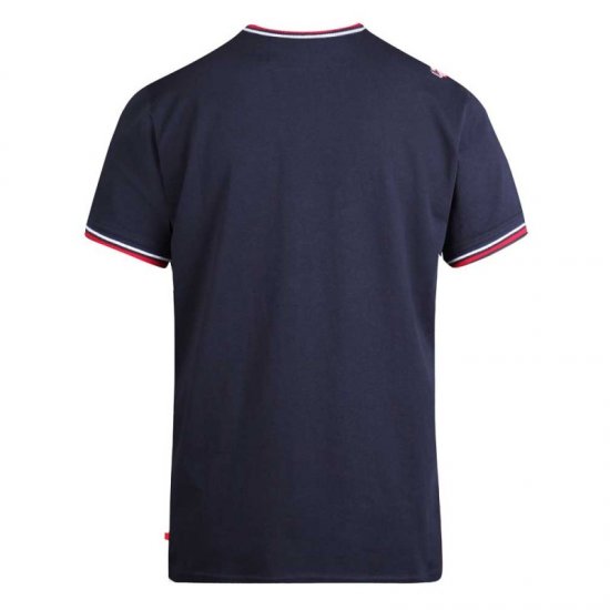 D555 Bates T-shirt Navy - Herren-T-Shirts - Herren-T-Shirts in großen Größen