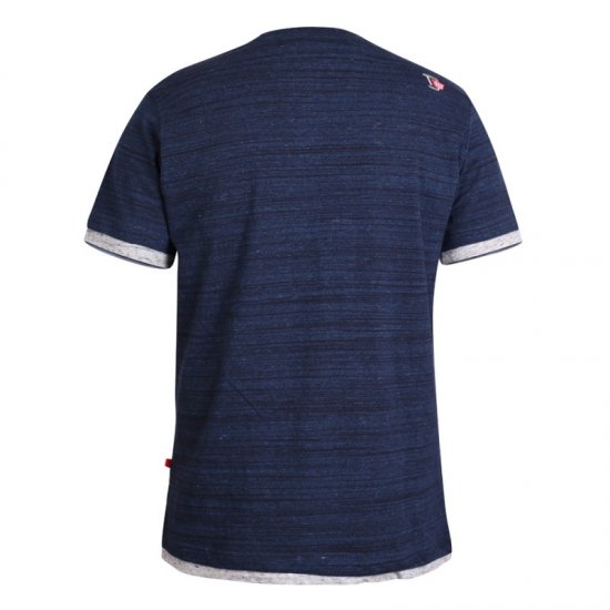 D555 Finn T-shirt Navy - Herren-T-Shirts - Herren-T-Shirts in großen Größen