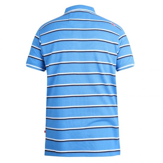 D555 Holmes Polo Blue - Polo-shirts für herren - Polo-Shirts für Herren in großen Größen