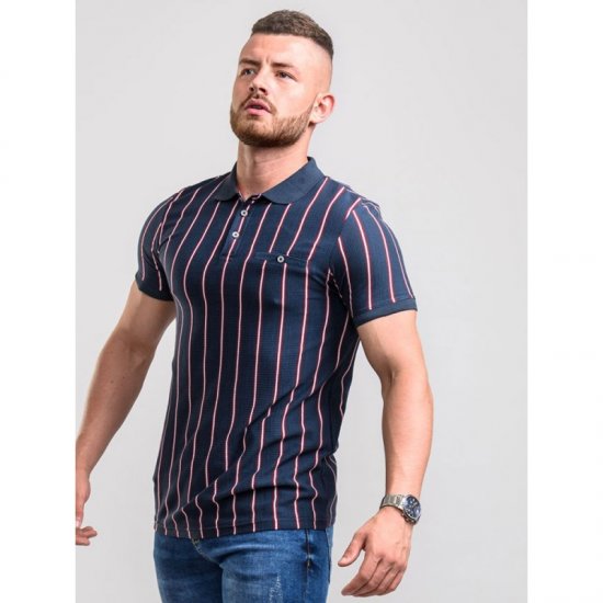 D555 Martel Polo Navy - Polo-shirts für herren - Polo-Shirts für Herren in großen Größen