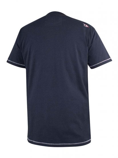 D555 Randwick San Francisco Printed T-Shirt Navy - Herren-T-Shirts - Herren-T-Shirts in großen Größen