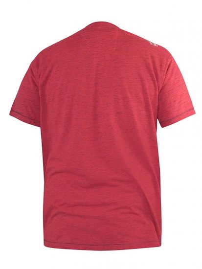 D555 Brisbane Santa Monica Route 66 Printed T-Shirt Red - Herren-T-Shirts - Herren-T-Shirts in großen Größen