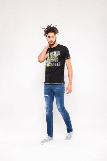 D555 Salford Save Water Drink Beer T-shirt Black - Herren-T-Shirts - Herren-T-Shirts in großen Größen