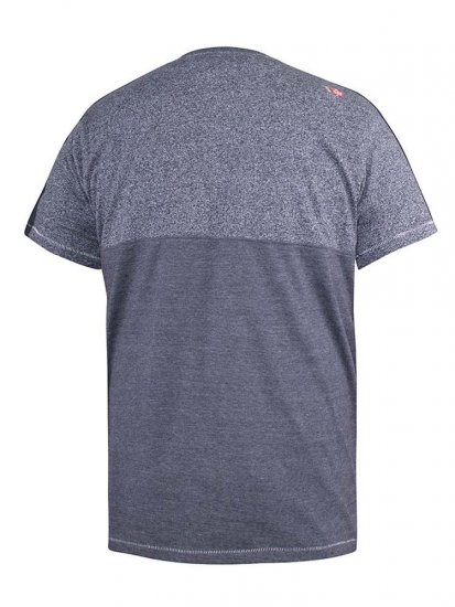 D555 Anson Originals Printed T-shirt Denim Marl - Herren-T-Shirts - Herren-T-Shirts in großen Größen