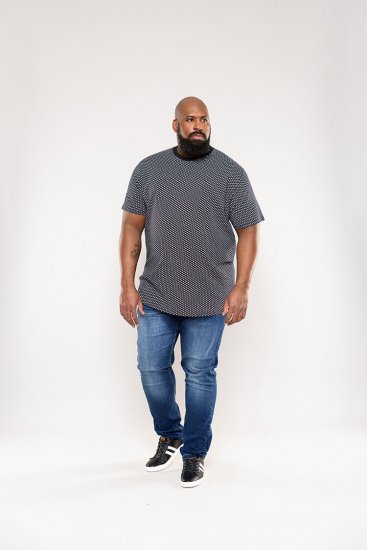 D555 Canton T-shirt Navy - Herren-T-Shirts - Herren-T-Shirts in großen Größen