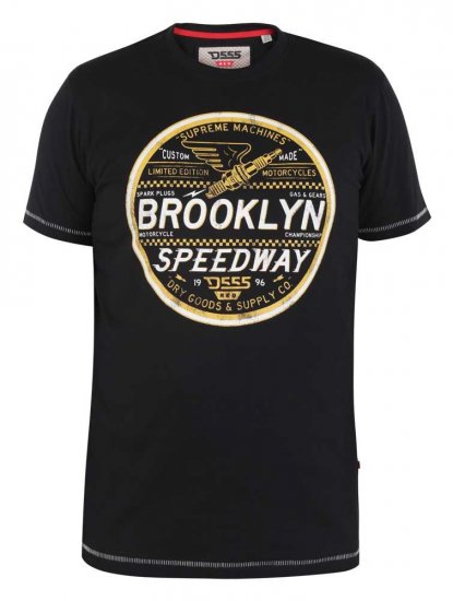 D555 Wadebridge Speedway Printed T-Shirt - Herren-T-Shirts - Herren-T-Shirts in großen Größen