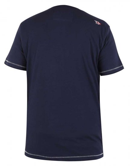 D555 Ashburton Printed T-Shirt - Herren-T-Shirts - Herren-T-Shirts in großen Größen