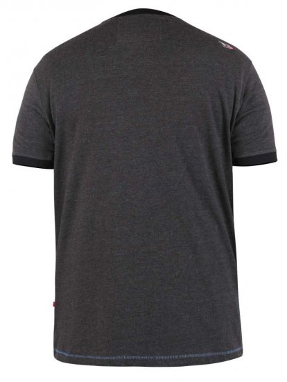 D555 Dowland T-Shirt With Ribbed Neck And Cuffs - Herren-T-Shirts - Herren-T-Shirts in großen Größen
