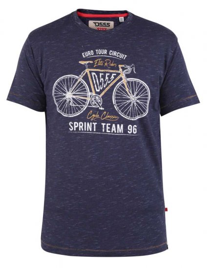 D555 Cheddar Euro Tour Bicycle Printed T-shirt - Herren-T-Shirts - Herren-T-Shirts in großen Größen