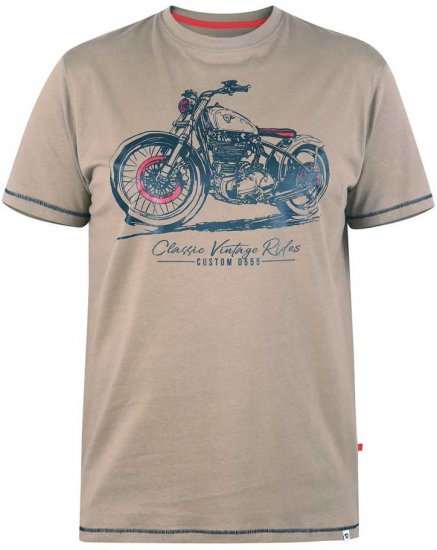 D555 RAMSGATE Printed T-Shirt - Herren-T-Shirts - Herren-T-Shirts in großen Größen