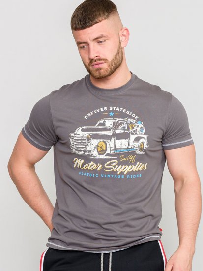 D555 BARMING Printed T-Shirt - Herren-T-Shirts - Herren-T-Shirts in großen Größen