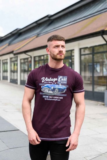 D555 BUCKHURST Vintage Cars T-Shirt - Herren-T-Shirts - Herren-T-Shirts in großen Größen