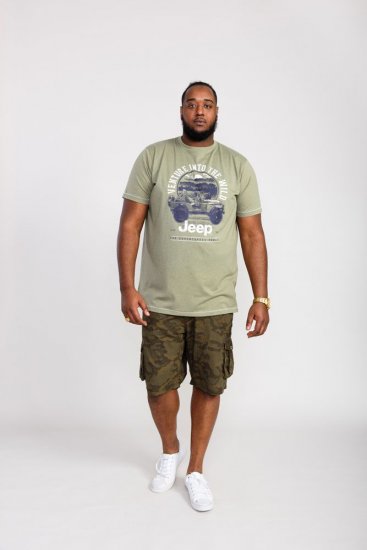 D555 Hibbert Official Jeep Printed T-Shirt - Herren-T-Shirts - Herren-T-Shirts in großen Größen