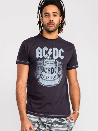 D555 Highway Official AC/DC Hells Bells Printed T- Shirt - Herren-T-Shirts - Herren-T-Shirts in großen Größen