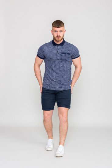 D555 AXFORD Print Polo Shirt - Polo-shirts für herren - Polo-Shirts für Herren in großen Größen
