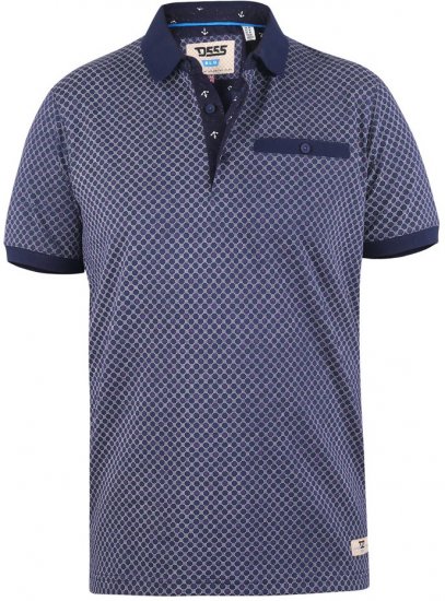 D555 AXFORD Print Polo Shirt - Polo-shirts für herren - Polo-Shirts für Herren in großen Größen