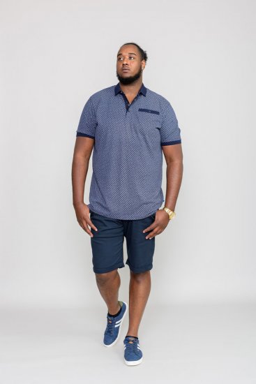 D555 AXFORD Print Polo Shirt - Polo-shirts für herren - Polo-Shirts für Herren in großen Größen