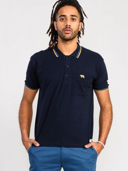 D555 Hamford Pique Polo Shirt Navy - Polo-shirts für herren - Polo-Shirts für Herren in großen Größen