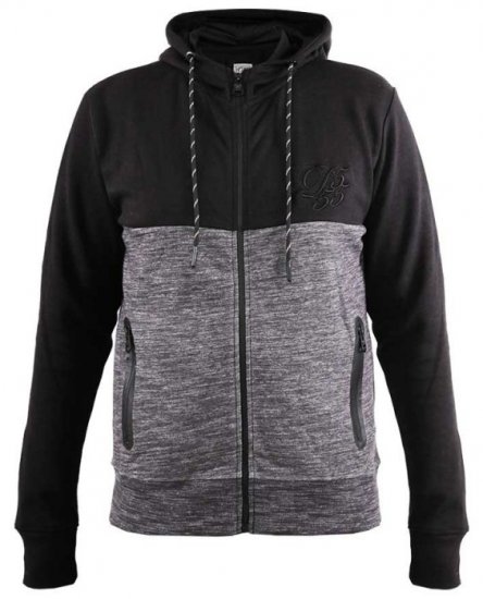 D555 Finnley Couture Hoody With Chest Embroidery Black - Herren-sweater und -hoodies - Herren-Sweater und -Hoodies in großen Größen