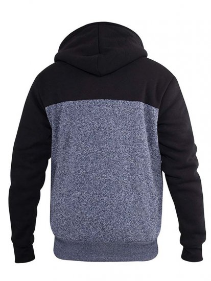 D555 Allen Zip Through Hoody With Sherpa Lining - Herren-sweater und -hoodies - Herren-Sweater und -Hoodies in großen Größen