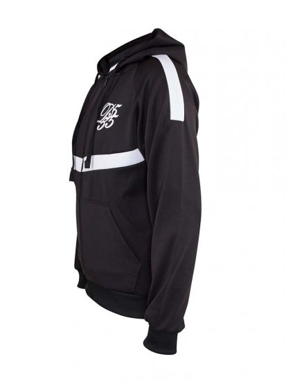 D555 Bristol Couture Zip Through Hoody Black - Herren-sweater und -hoodies - Herren-Sweater und -Hoodies in großen Größen