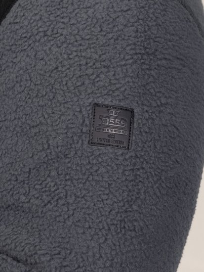 D555 Daly Quarter Zip Fleece Sweatshirt Schwarz/Grau - Herren-sweater und -hoodies - Herren-Sweater und -Hoodies in großen Größen