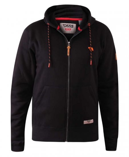 D555 Marble Full Zip Hoodie Black - Herren-sweater und -hoodies - Herren-Sweater und -Hoodies in großen Größen