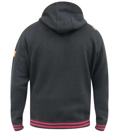 D555 Patrick Full Zip Hoody With 'Motorcycle' Chest Print - Herren-sweater und -hoodies - Herren-Sweater und -Hoodies in großen Größen
