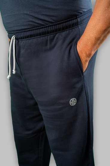 20 Nodi Ponente Long Leg Sports Pants in Combed Fleece Cotton Navy - Jogginghosen für herren - Jogginghosen für Herren in großen Größen