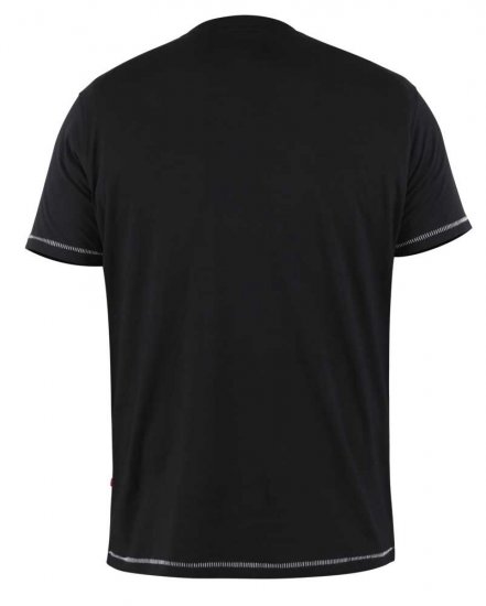 D555 SPIRIT Christmas Spirit Printed T-Shirt Black - Herren-T-Shirts - Herren-T-Shirts in großen Größen