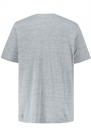 JP1880 702415 T-Shirt mit V-Ausschnitt Grau meliert - Herren-T-Shirts - Herren-T-Shirts in großen Größen