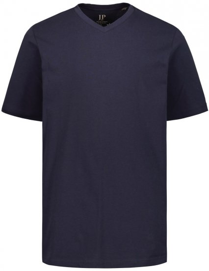 JP1880 702415 T-Shirt mit V-Ausschnitt Dunkelblau - Herren-T-Shirts - Herren-T-Shirts in großen Größen