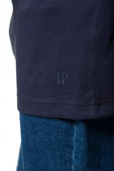 JP1880 702415 T-Shirt mit V-Ausschnitt Dunkelblau - Herren-T-Shirts - Herren-T-Shirts in großen Größen