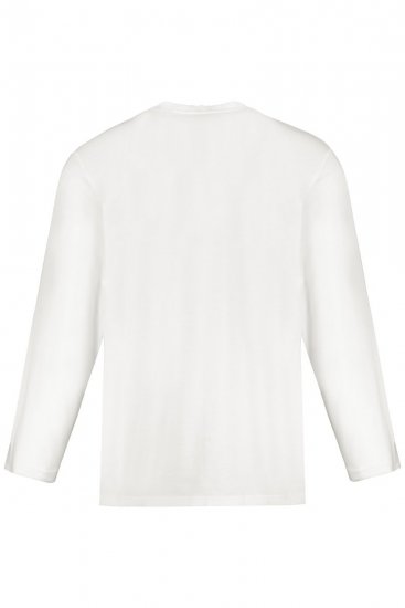 JP1880 702555 Langarm Henley-Shirt Weiß - Herren-T-Shirts - Herren-T-Shirts in großen Größen